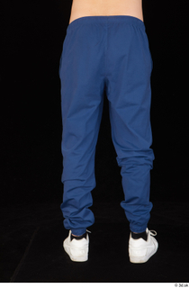 Hamza blue jogging pants leg lower body white sneakers 0005.jpg